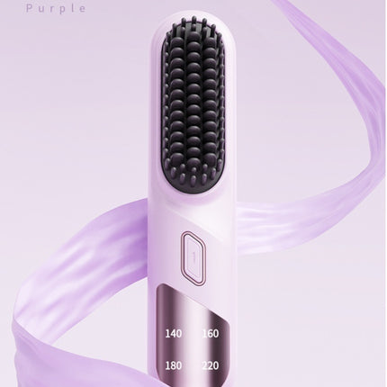 Wet Dry Hair Straightener Cordless Hair Straightener Brush With Fast Heating Negative Ions For Fluffy Curly Hair For Electric