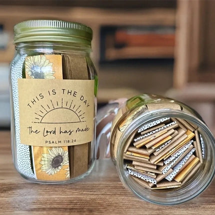 Handmade Bible Verses Jar 67 Color-coded Bible Verse Jar Crafts About Emotions And Feelings Display A GodlyGift Of Christ