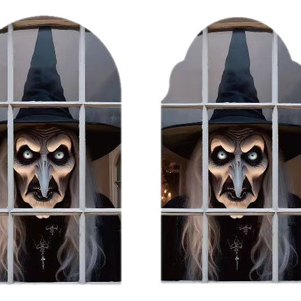 Ghost Holographic Mirror Halloween Decoration