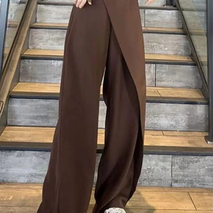 Irregular Wide-leg Pants Ins Fashion Loose Trousers Women's Clothing