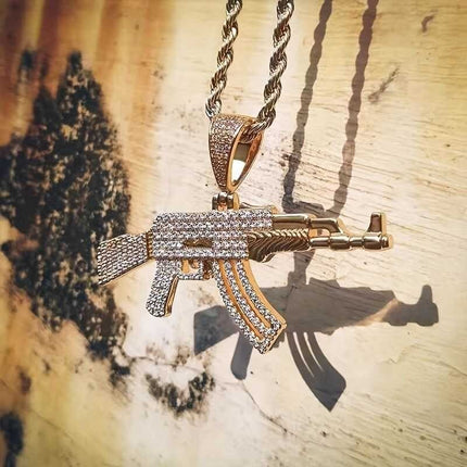 AK Rifle Pendant Chain