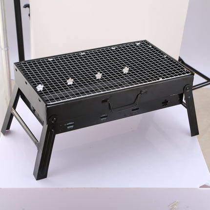 1Pc Portable BBQ Grill Foldable Charcoal Grill Lightweight Smoker Grill For Camping Picnics Garden Grilling