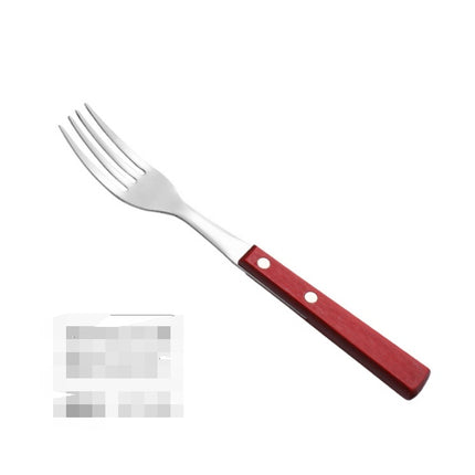 304 Stainless Steel Western Cutlery Natural Wood Cutlery Set