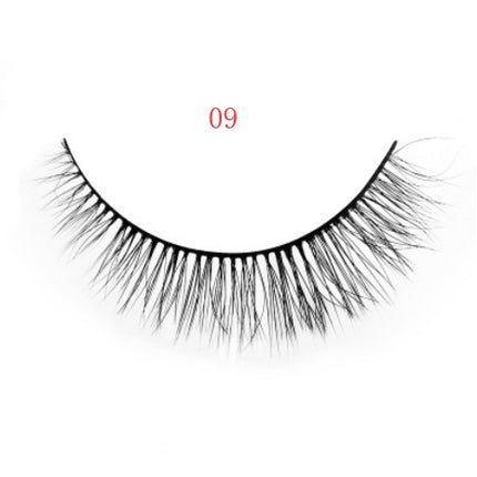 3D mink eyelashes 3 pairs of natural fiber long false eyelashes
