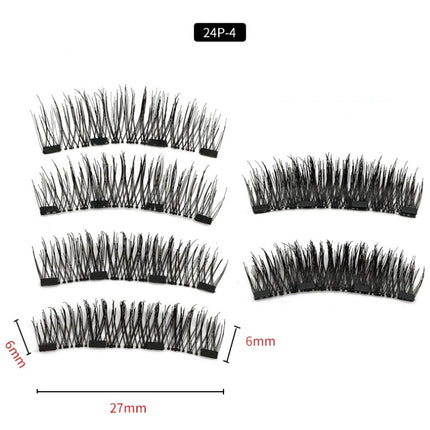 Four magnet magnet false eyelashes