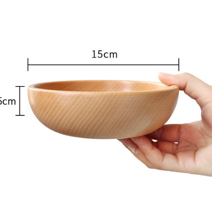 Tableware wooden bowl dish set Japanese style Beech jujube wood bowl household