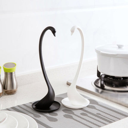 Creative swan with tray can be vertical spoon Multi-purpose kitchen tableware spoon with long handle spoon