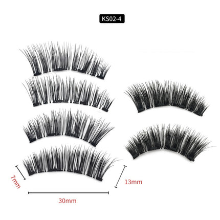 Four magnet magnet false eyelashes