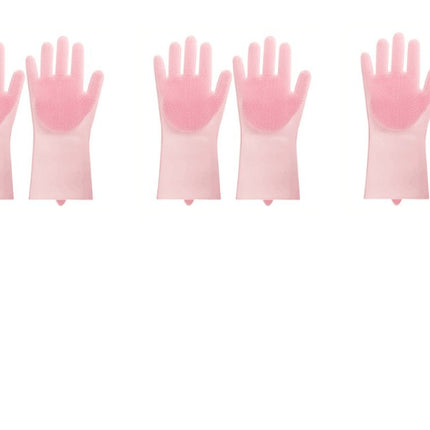 Silicone Heat-resistant Cleaning Brush Scrubbing Gloves