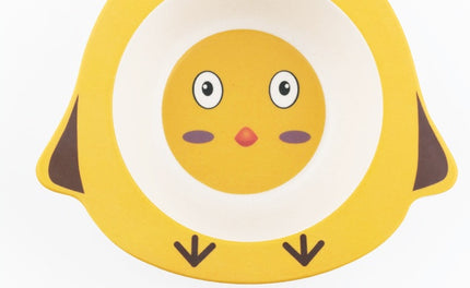 Children bowl Feeding Dishes Baby Plate Animal Creative Dinnerware Bamboo Fiber Children Plate Cartoon Dishesd Kids Tableware