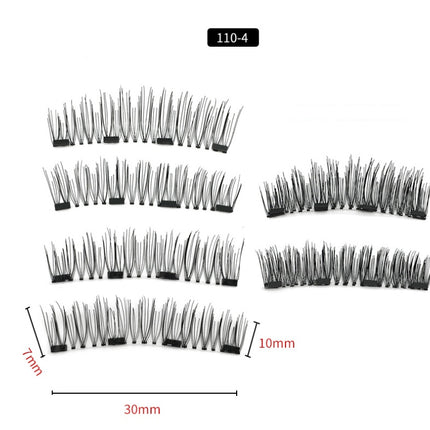Four magnet magnet false eyelashes