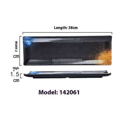 Rectangular Plate Creative Retro Hotpot Restaurant Tableware