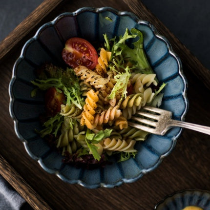 Creative ceramic tableware plate bowl bowl coffee cup fambe glaze tableware series of Chrysanthemum