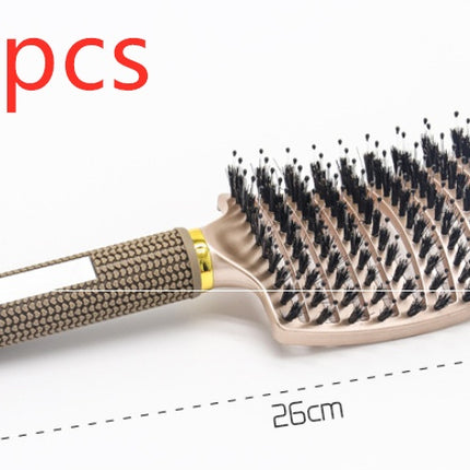 Hairbrush Anti Klit Brushy Haarborstel Women Detangler Hair Brush Bristle Nylon Scalp Massage  Teaser Hair Brush Comb
