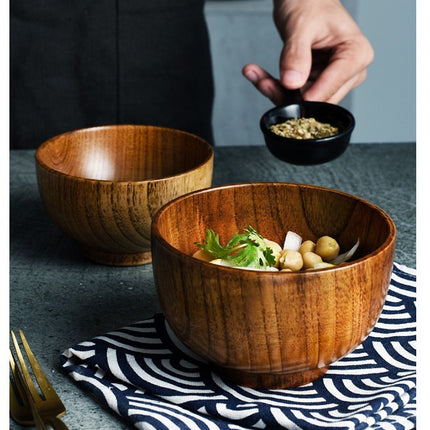 Retro Japanese style wooden tableware