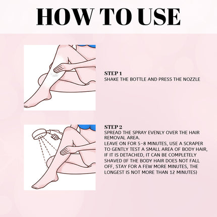 30ml 100ml Hair Removal Spray Depilatory Armpit Hair And Legs Hair Foam Mousse And Removal Is Gentle Hair Cream Spray Non-irritating