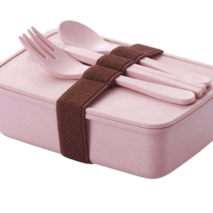 Lunch Box Bamboo Fiber Microwave Oven Bento