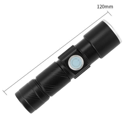 Mini Waterproof Rechargeable LED Flashlight With USB Charging