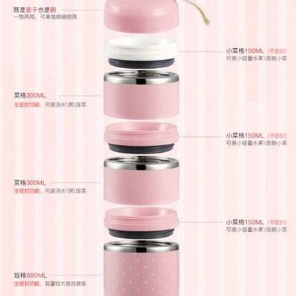 Amazing Compartment Lunch Box - Inspired by Japanese Chefs