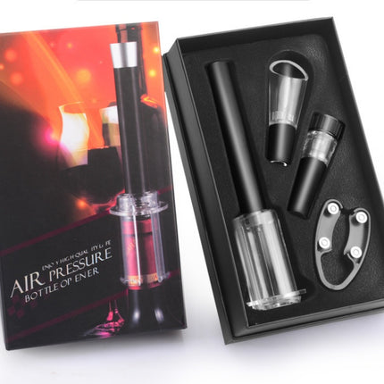 Red wine pressure bottle opener set