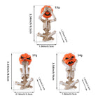 Pumpkin Head Skull Doll Ornaments Home Halloween Layout Props