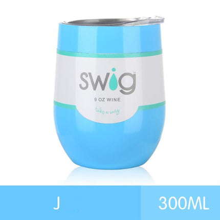 hot drink cups 9 унц. the egg in the form of a 304 stainless steel drink Tumber mug lid wine beer vacuum thermos cup