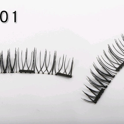 Magnet false eyelashes hand-woven