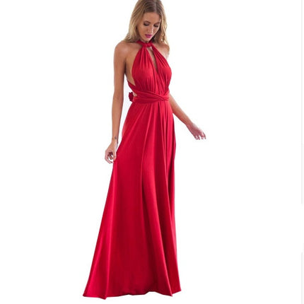 Women's Sexy Long Party Dress Club Floor-Length Summer Backless Bandage Maxi Dress Multiway Bridesmaids Boho Women Dress Vestidos