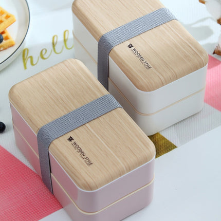 Japanese bento box office worker ins double separated lunch box