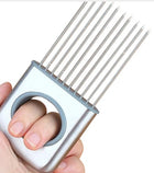 Multifunction Stainless Steel Onion Cutter Chopper Slicer Vegetable Cutting Loose Meat Lemon Tomato Slicing Gadget