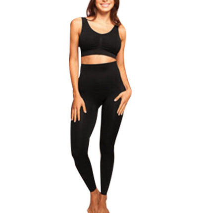 Tight Tummy Seamless High Waist Base Body Shaping Cropped Pants