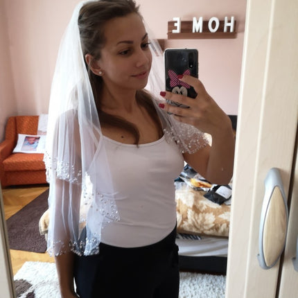 Beaded sequin wedding dress