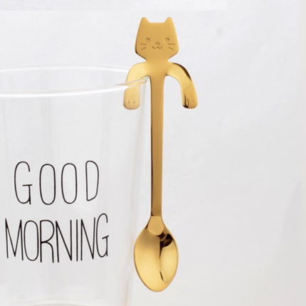 Coffee spoon, 304 creative stainless spoon, dessert spoon, cute cartoonhandle, hangingfeces coffee spoon