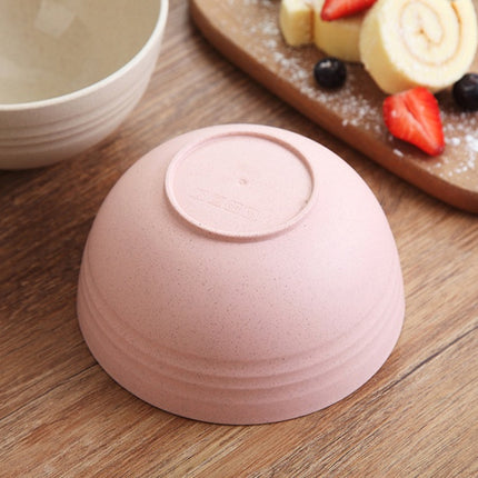 Household wheat straw meal bowl set