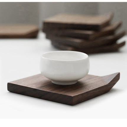 Black Walnut Corrugated Coasters Made Of Solid Wood And Ironed Wood