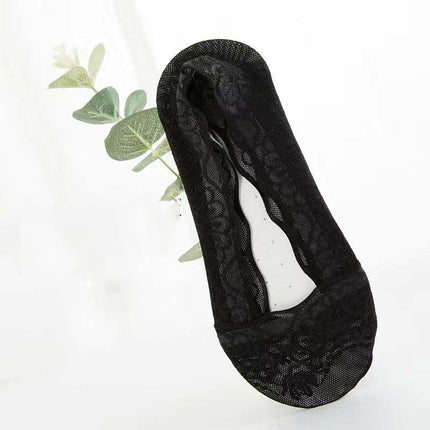 Shallow Mouth Ice Silk Silicone Non-Slip Socks