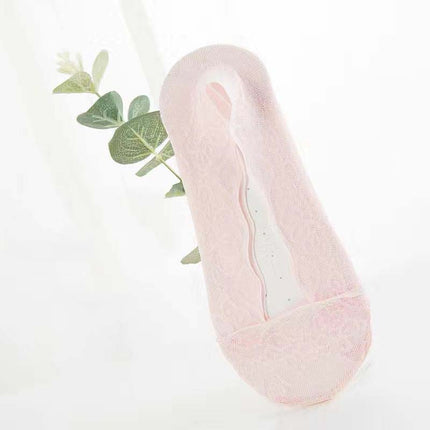 Shallow Mouth Ice Silk Silicone Non-Slip Socks