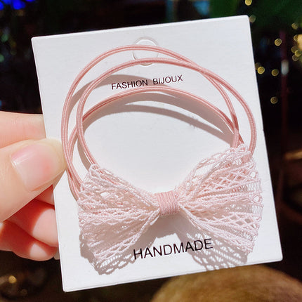 Children Tie The Hair Without Hurting The Hair Bowknot Rabbit Ear Rubber Band