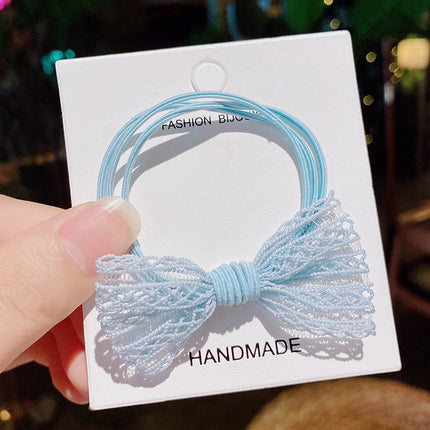 Children Tie The Hair Without Hurting The Hair Bowknot Rabbit Ear Rubber Band