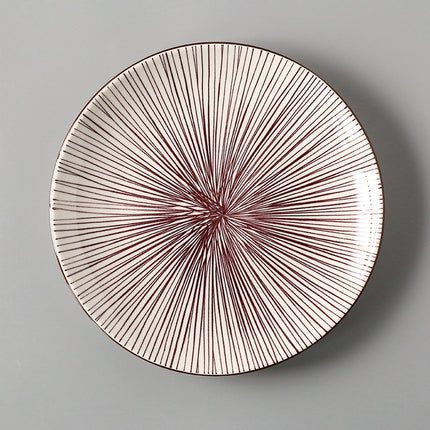 Creative Japanese  Ceramic Dishes Dishes Dishes Large Flat Rice Dishes