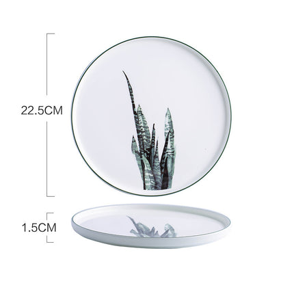 Kawashima House Nordic Creative Steak Plate Western Food Plate Net Red Plate Plate Home Fruit Plate Breakfast Snack Plate