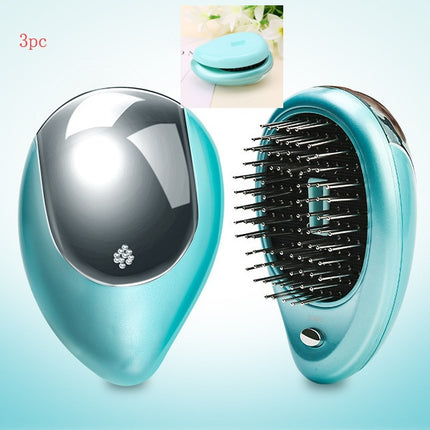Electric Sound Wave Vibration Magnetic Massage Comb Portable Negative Ion Hair Comb