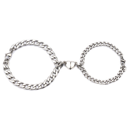 Love Magnet Attracts a Pair Of Male And Female Couple Bracelets