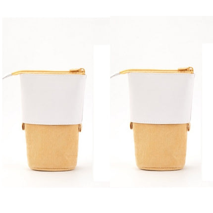 Multifunctional Creative Corduroy Retractable Pencil Case