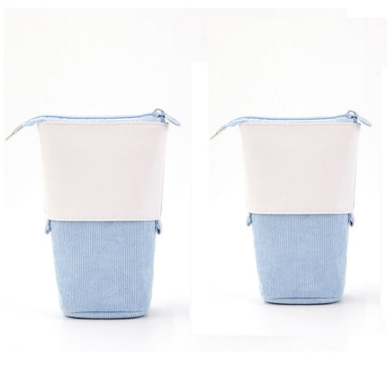 Multifunctional Creative Corduroy Retractable Pencil Case