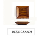 1PCS Square Wooden Plate Set Premium Acacia Wood Cake Plate Dishes Dessert Serving Tray Wood Sushi Plate Dinnerware Tableware