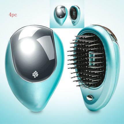 Electric Sound Wave Vibration Magnetic Massage Comb Portable Negative Ion Hair Comb