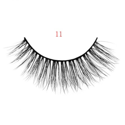3D mink eyelashes 3 pairs of natural fiber long false eyelashes