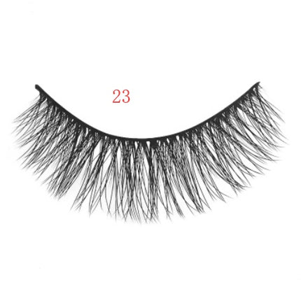 3D mink eyelashes 3 pairs of natural fiber long false eyelashes