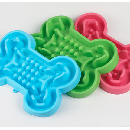 Pet Dog Slow Food Feeder Anti Choke Travel Bowl